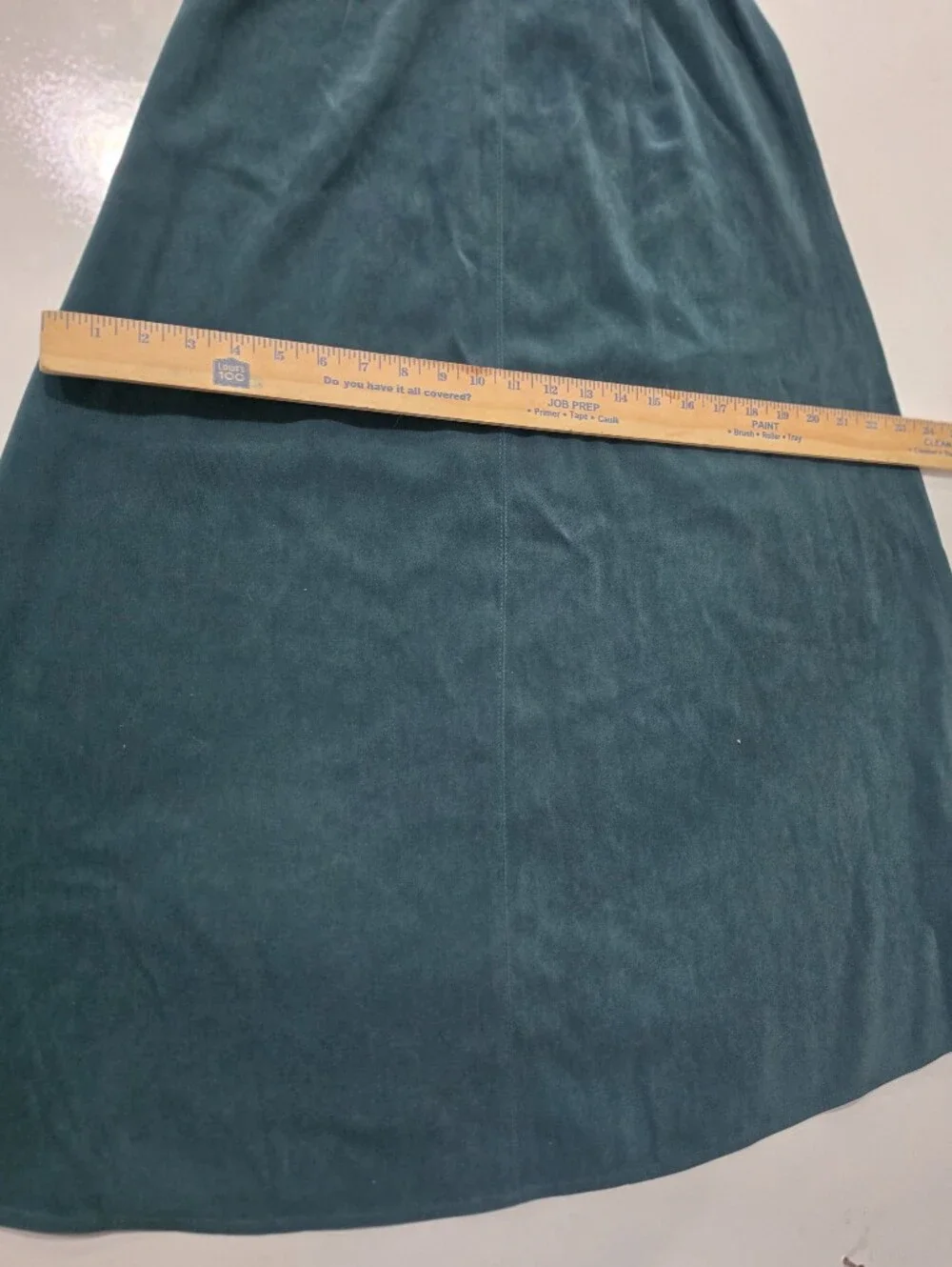 NWT Vintage Talbots Emerald Grn Velvet A-Line Midi Skirt Side Button Waist Sz 4